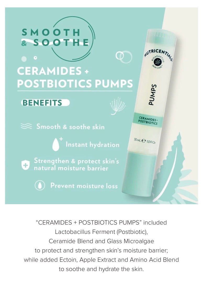 Nutricentials® Ceramides + Postbiotics Pump